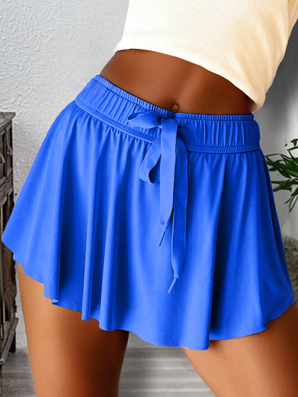 1 the Woman - Drawstring High Waist Lined Tennis Skorts | 10 Colors S-4X