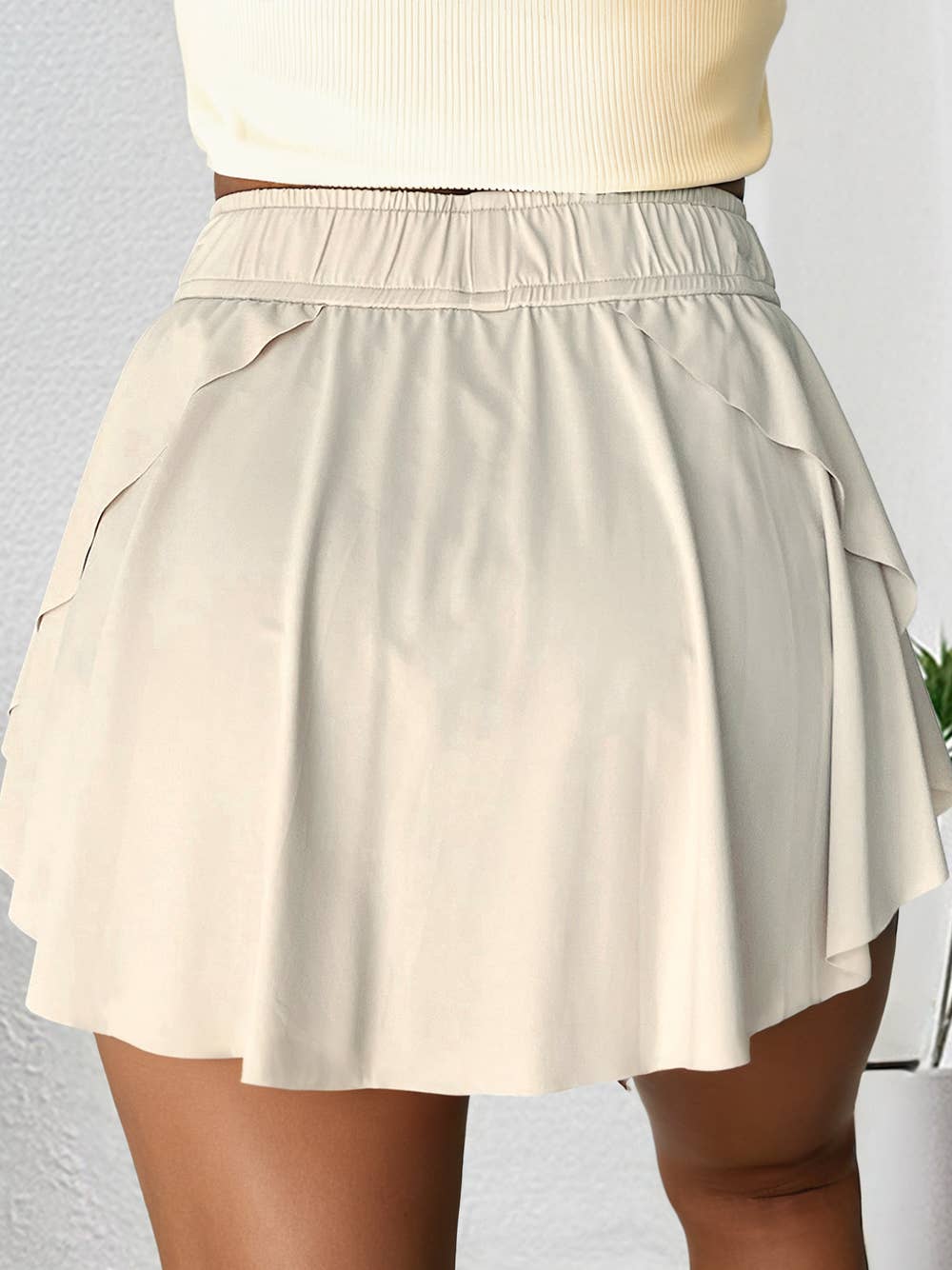 1 the Woman - Drawstring High Waist Lined Tennis Skorts | 10 Colors S-4X