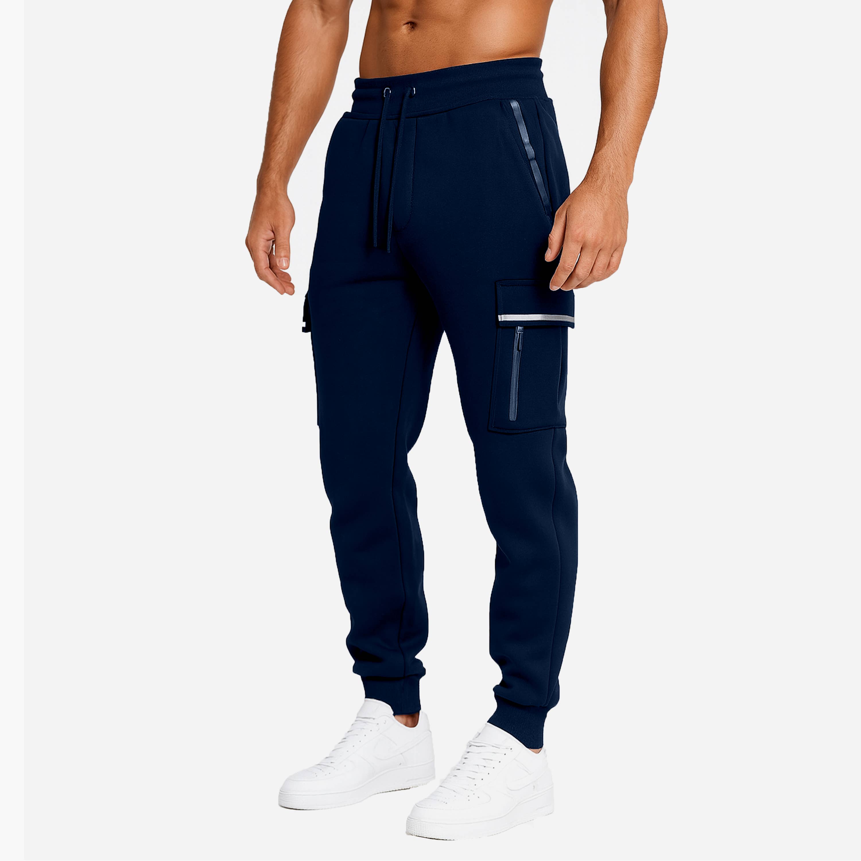 Men's Fleece-Lined Cargo Tech Joggers