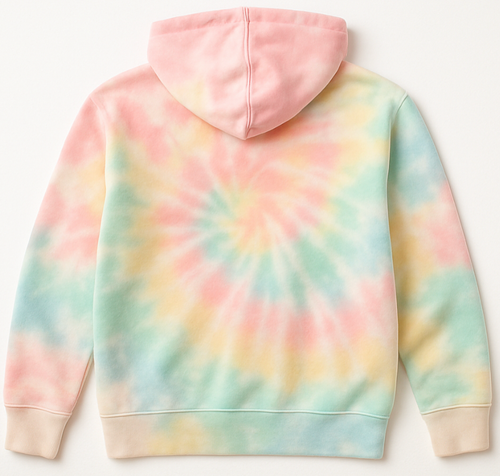 Cotton Apparel LLC - Cotton World Tie-Dye Fleece Hoodies (Assorted Colors)