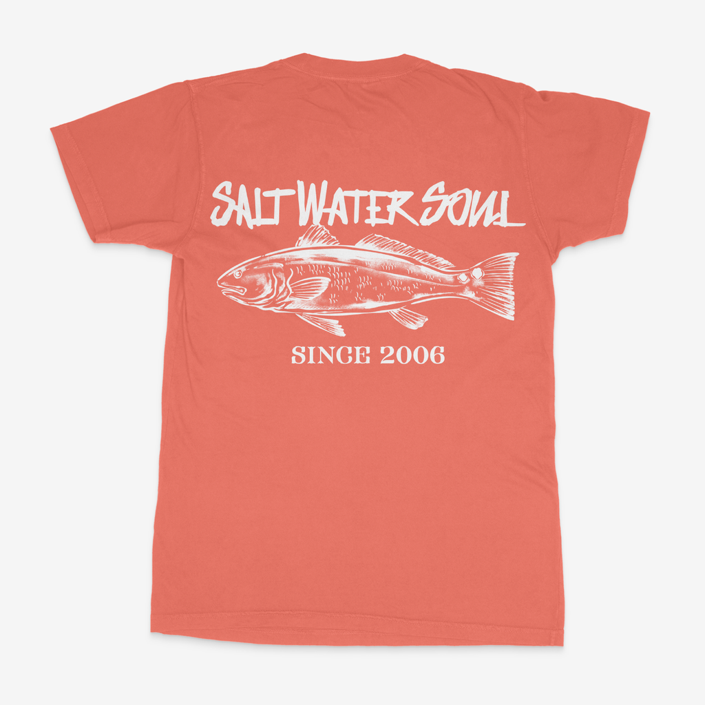 SALT WATER SOUL - Redfish Garment Dyed T-Shirt