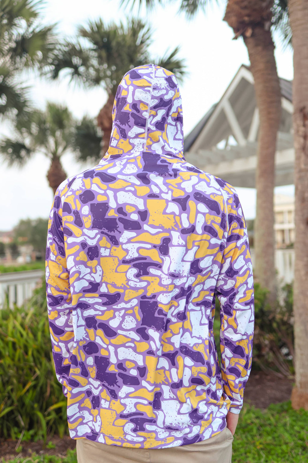 SALT WATER SOUL - Louisiana Camo Performance Hoodie