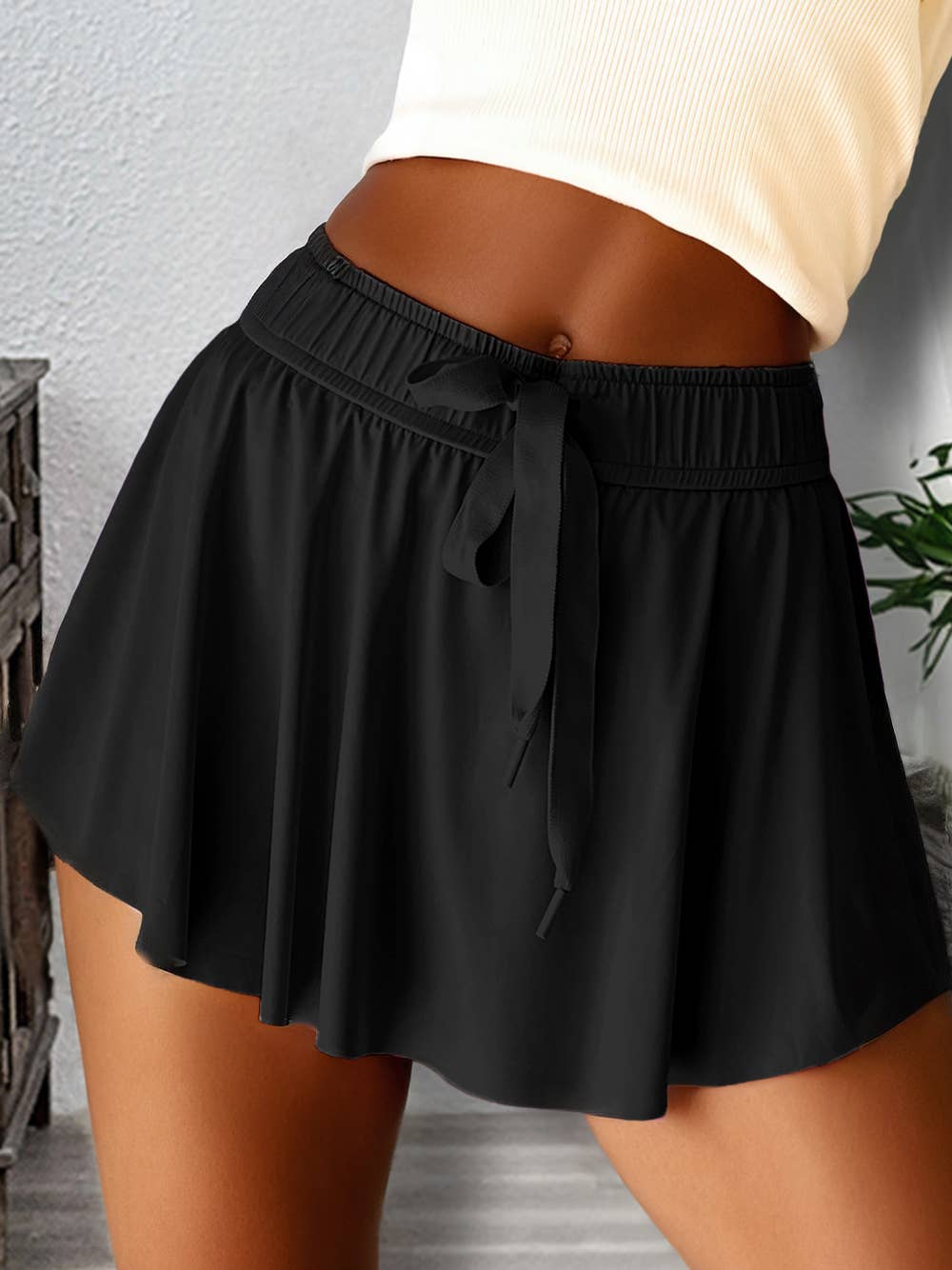 1 the Woman - Drawstring High Waist Lined Tennis Skorts | 10 Colors S-4X
